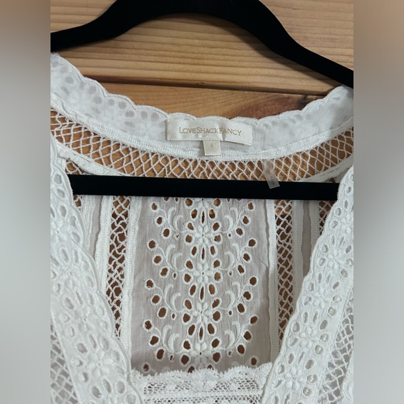 NWOT LoveShackFancy Garrison Dress 4 True White - Picture 5 of 6